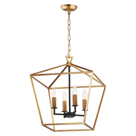 Maxim Abode 4-Light Chandelier 25156GLTXB